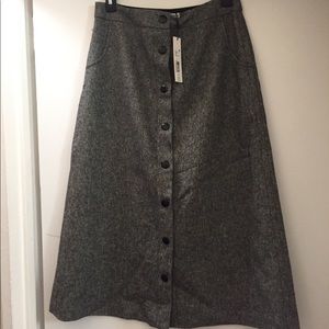 Alice & Olivia Tweed gray skirt